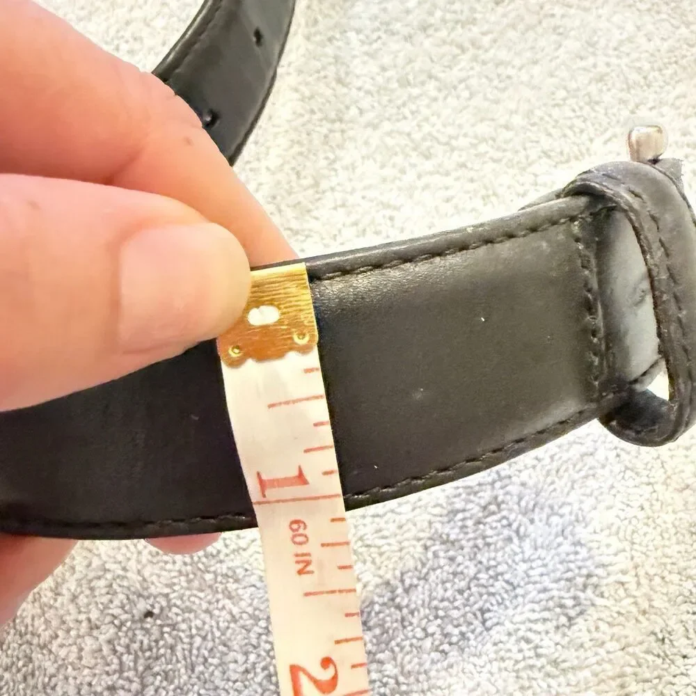 L.L. Bean Genuine Black Leather Belt 40 1